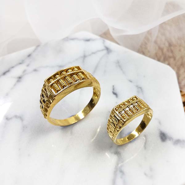 Abacus 916 gold hot sale ring price