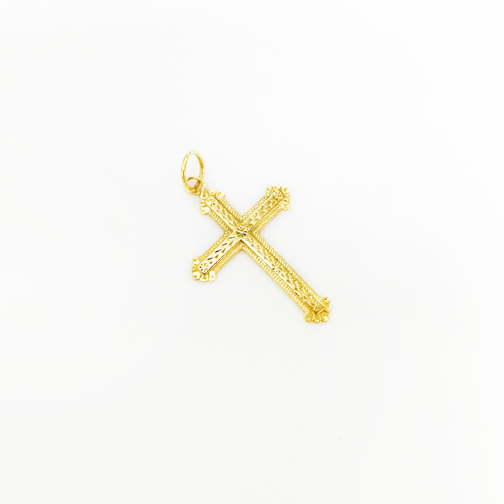 gold charm cross