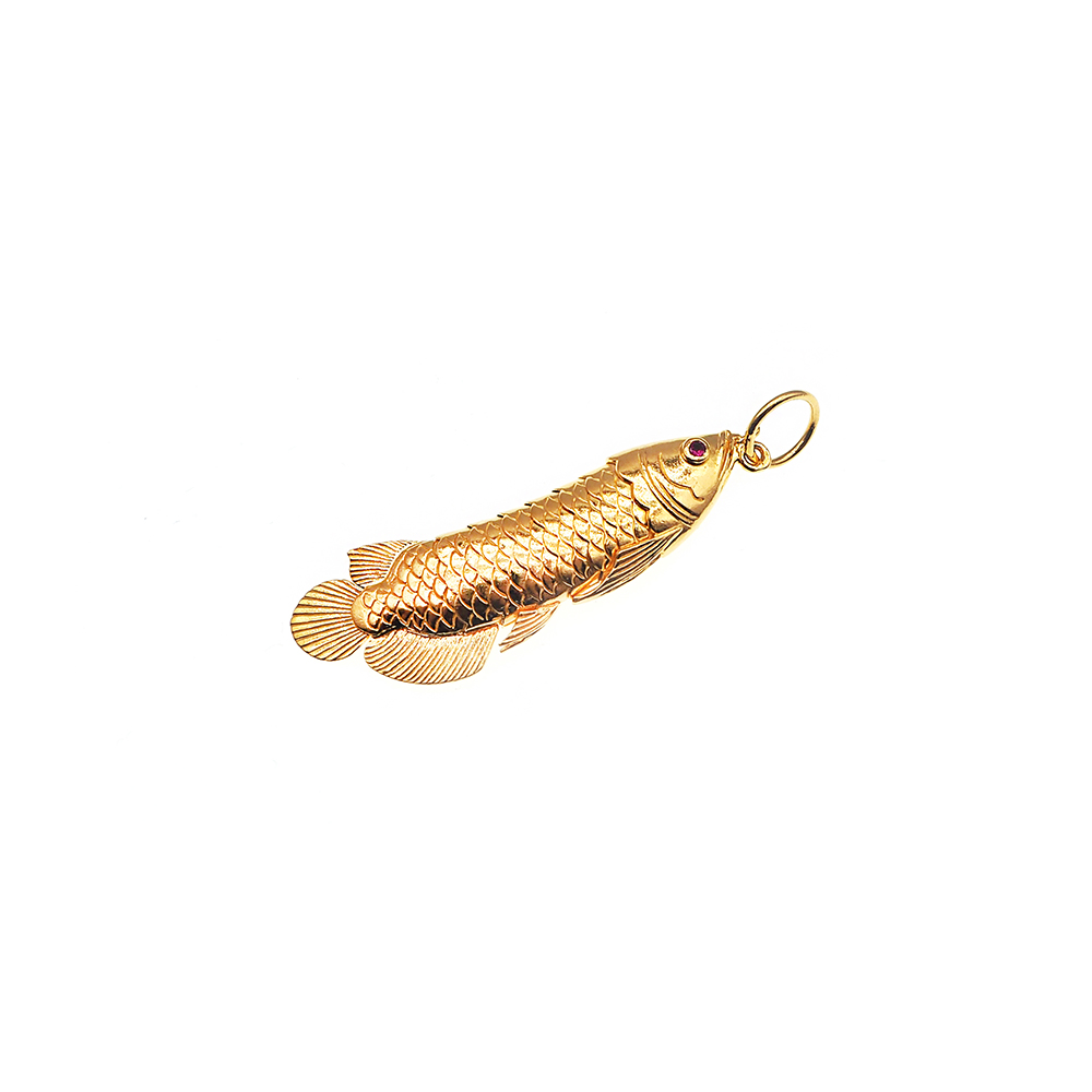 arowana gold pendant